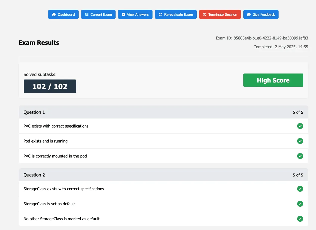 CKS Simulator Evaluation: Score breakdown and solution review for Kubernetes security exam practice